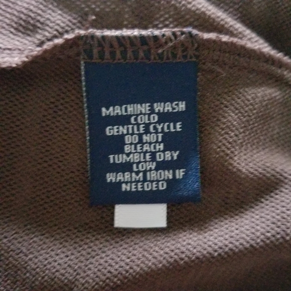 Chaps Floral Blouse Top S Brown - Picture 5 of 8